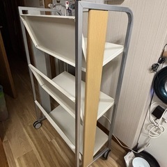 【取引終了】本棚 ブックカート ファイルワゴン シェルフ 3段　の画像
