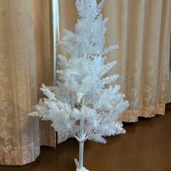 ホワイトクリスマスツリー90㎝（中古）の画像