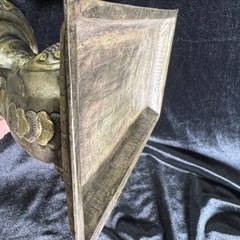 希少品アンティーク 骨董時代物古代 神獣 香炉 美術 工芸32x18cm金属製の画像