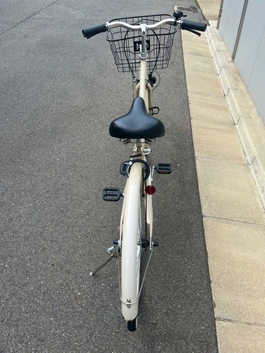 最高の品質 自転車☆26インチ☆通勤通学☆ベージュ☆リングロック鍵 自転車本体