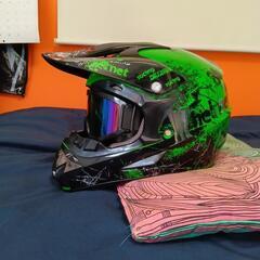 　新品未使用　オフロード　ヘルメット　ゴーグルの画像