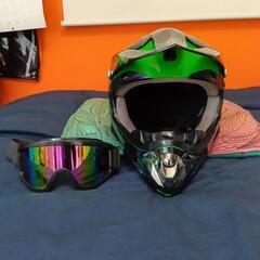 　新品未使用　オフロード　ヘルメット　ゴーグルの画像