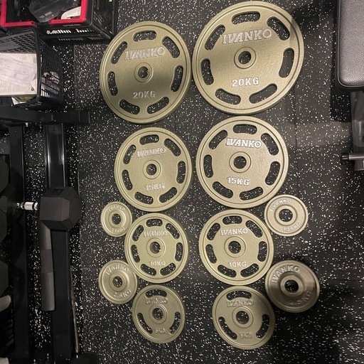 IVANKO バーベル プレート アイアン 107.5kg