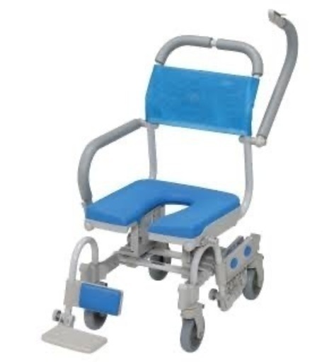 【取説付】ウチエ シャワーラクV シャワーキャリー 入浴用車椅子 介護用【ほぼ新品】