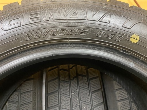 185/60R15・スタッドレスタイヤ4本、組換えてお渡し