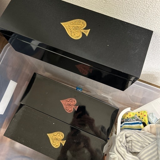高級シャンパン空箱