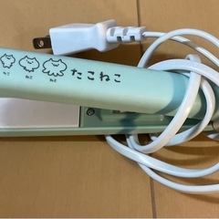 たこねこ　ヘアアイロン　ミントグリーン