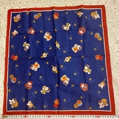 縁起物　和柄 ハンカチ 2枚セット　新年に　お正月に　約50cm x 50cmの画像