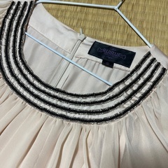 ★ワンピース　華やか　結婚式　入学式　七五三　パーティ等に　7部袖　シースルー　Sサイズ　目立つ汚れ　引っ掛けナ★の画像