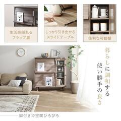 未使用訳あり　キッチンボード　レンジボード　レンジ台　キッチン家電収納　W90　ライトグレーの画像