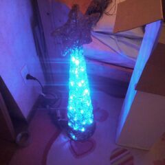 １５０ｃｍ　クリスマスツリー　青ＬＥＤ　の画像