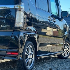 ★車検付き★ NBOX＋カスタム G・Lパケ ガラスコーティング施工車 撥水最強 両側パワースライドドア フルフラット 荷物沢山載ります！の画像