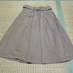 Honeys ハニーズ フレアスカート ベルト付き Lサイズ オフィス スカートの画像