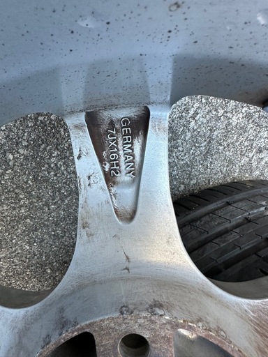 ATS TYPE WAボルボVOLVO社外アルミホイール 16×7J+48 108-5H 中古品4本
