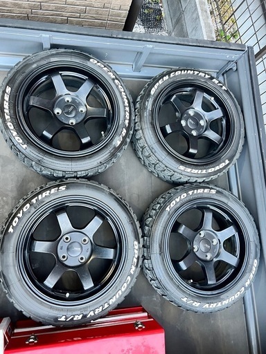 15インチ　タイヤホイール　マッドタイヤ