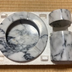 灰皿セット　大理石の画像