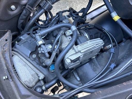 ベスパ lx125ie オリーブドライブオールペン (ペリッパー) 桜街道の