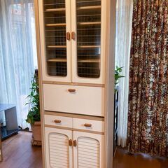食器棚【中古】フレンチ扉