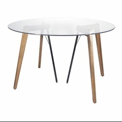 a.depeche アデペシュ Gノット ガラス テーブル 1200 ラウンド