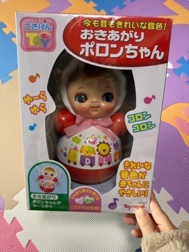 トイローヤル おきあがりポロンちゃん　起き上がりこぼし ( 音が鳴る ) レトロ
