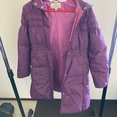 UNIQLO　140サイズ　キッズ　女の子　セミロングコート？　ジャケット？　ブルゾン？の画像