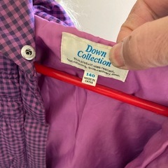 UNIQLO　140サイズ　キッズ　女の子　セミロングコート？　ジャケット？　ブルゾン？の画像