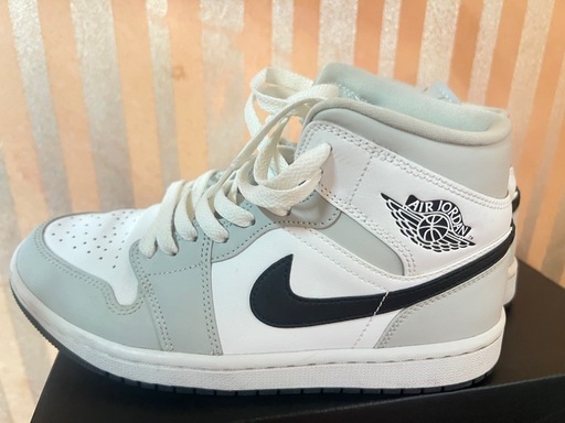 スニーカー Air Jordan 1 Mid Grey White/Anthracite