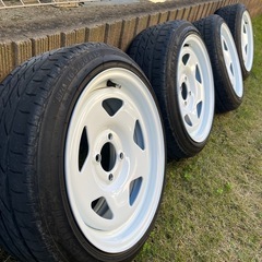 タイヤホイールセット　tc01 テッチン　１５インチ PCD100の画像