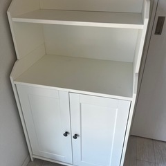 綺麗です　IKEA HAUGA ハウガ キャビネット ホワイト　...