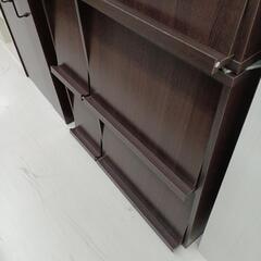 ★ジモティ割あり★フリップ収納棚　DBR　高さ(H)91× 幅(...