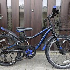 自転車 20インチ 男の子 6段変速 LEDオートライト