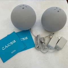 2個セット Amazon echo第4世代 グレーシャーホワイト...