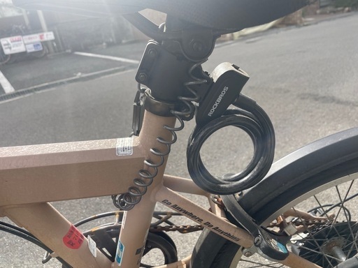 引き取り限定】Jeep 折りたたみ自転車 ベージュ 自転車 カゴ付きの通販 