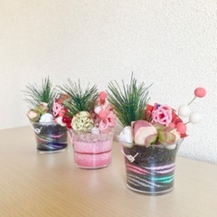 お正月用　サブルアート　カラーサンド　グラスアートの画像
