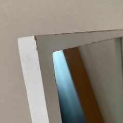 【中古】全身鏡　汚れあり　白色の画像