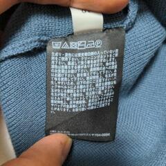UNIQLO　ウォッシャブルミラノリブクルーネックニット　ブルーの画像