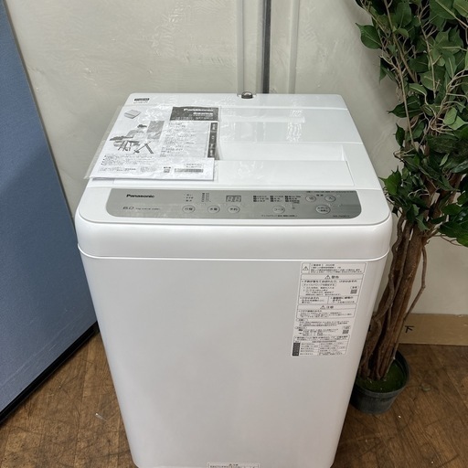 I522 ? ジモティー限定価格！ 2020年製の美品♪ Panasonic 洗濯機 （6.0㎏) ⭐ 動作確認済 ⭐ クリーニング済