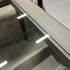 【モデルルーム展示品】W2000 TIME＆STYLE(タイム&スタイル) NANCY(ナンシー) ダイニングテーブル チャコールグレー【※脚分解不可】【JX1124-03】の画像
