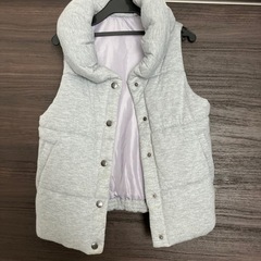 ダウンベスト  グレー 難あり