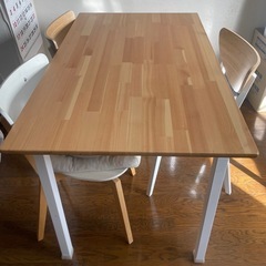 今日まで！IKEAテーブル、イス　セットの画像