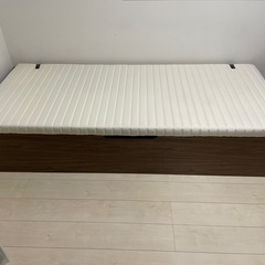 跳ね上げすのこベッド Cehack セアック ベッドフレームのみ 横開き セミシングル 深さラージの画像