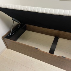 跳ね上げすのこベッド Cehack セアック ベッドフレームのみ 横開き セミシングル 深さラージの画像