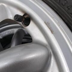 新品タイヤ付き　ミラジーノ14インチアルミホイール4本セットの画像