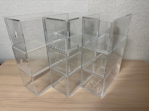 無印良品 アクリル３段ケース 3つセット