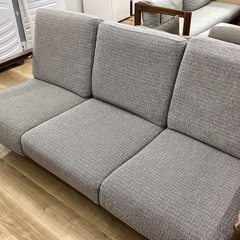 【取りに来られる方限定！！】3人掛けソファ ニトリ グレー×ブラウン