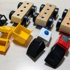 【美品】イケア IKEA　リラブー　車　くるま　のりもの　おもちゃ　木の画像