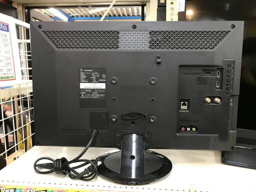 ★シャープ 24V型 液晶 テレビ AQUOS LC-24P5-B ハイビジョン 外付HDD対応 1366 x 768 Pixels 生活家電 家電 簡易クリーニング済 堺市 深井 【ジャングルジャングル深井店】