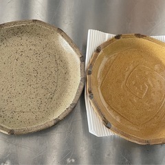 陶器　皿　2枚　焼物
