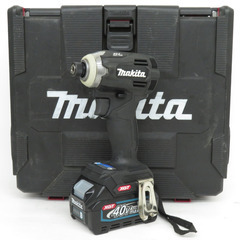 makita マキタ 40Vmax 2.5Ah 充電式インパクトドライバ 黒 ケース・充電器・バッテリ2個セット TD001GRDXB 中古 【工具専門店 テイクハンズ金沢野々市店】