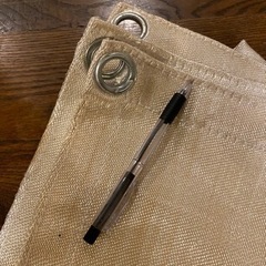 【売り切れ】新品 焚き火シート 防炎 溶接  1m×1m  ハトメタイプの画像